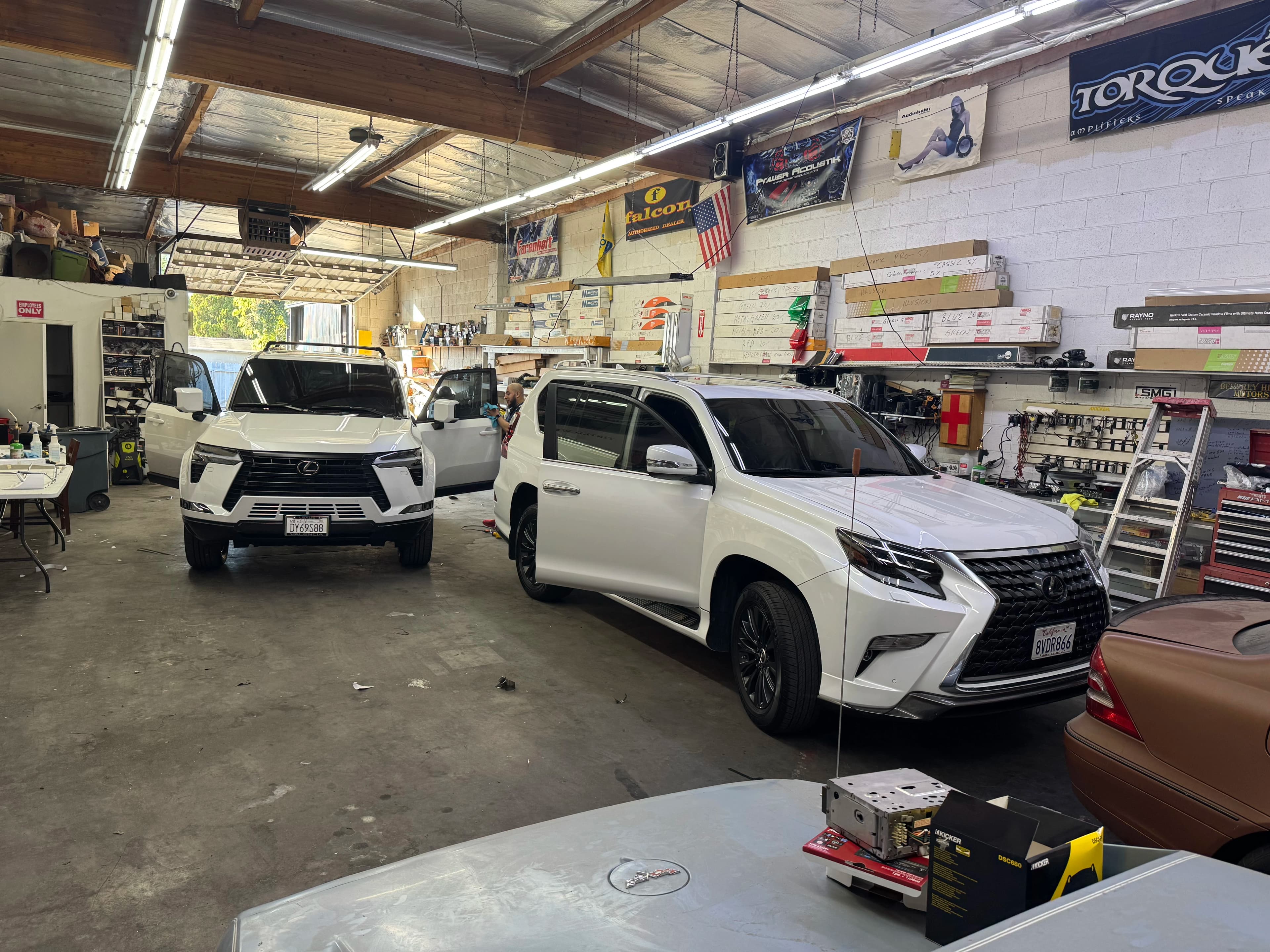 Jen & JJ Tint Shop interior