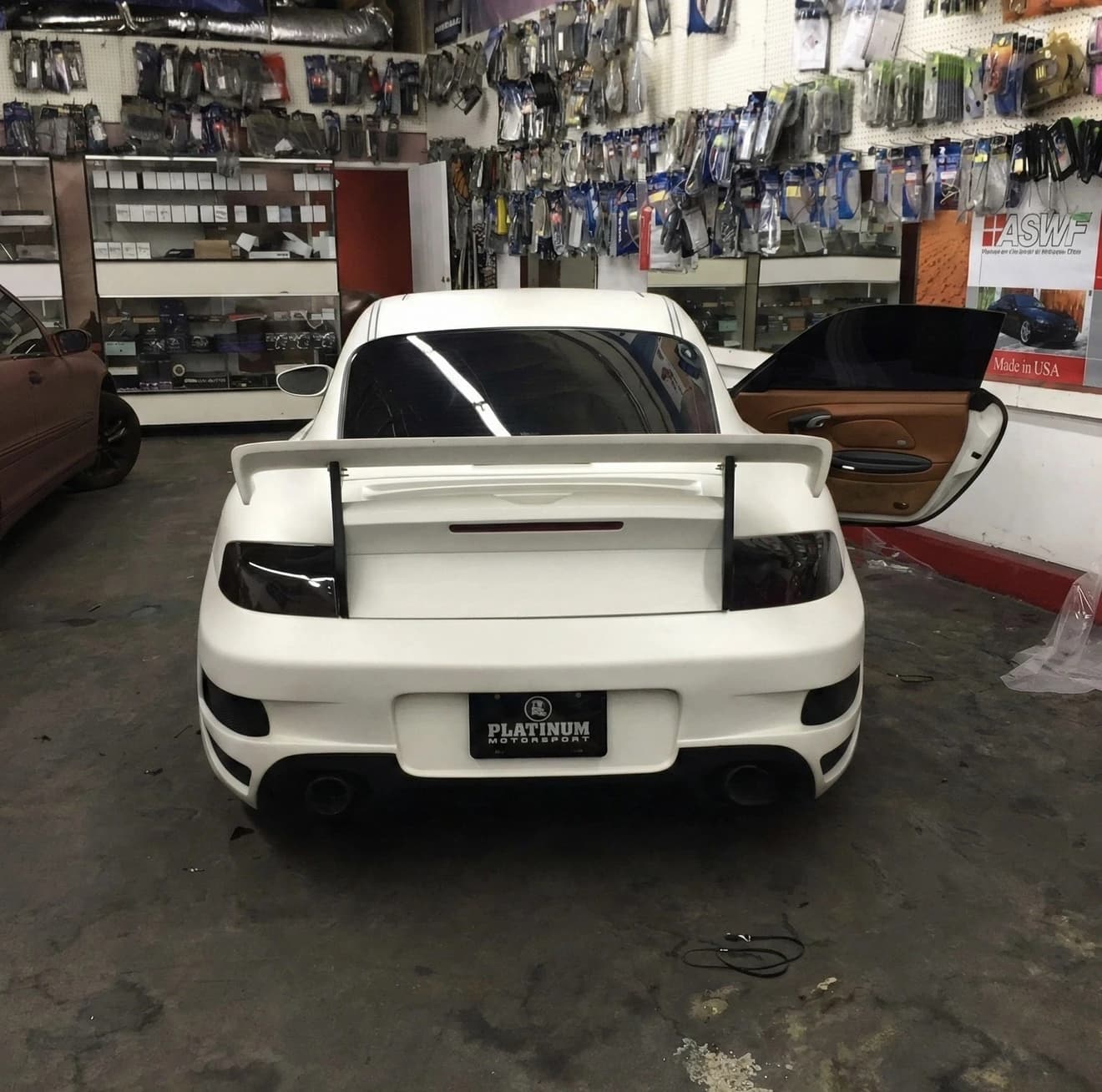 Car headlight with smoked tint